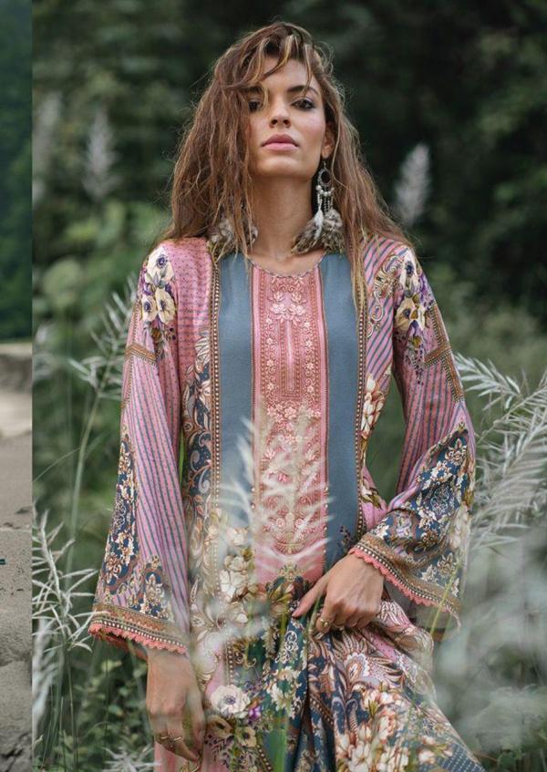 Keval Kainat 5 Luxury Lawn Collection Karachi Dress Material